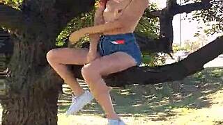 Amateurs pissing from tree in gral paz