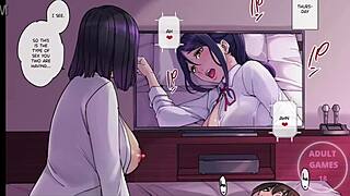 My girlfriend mama is my sex friend in hentai dating game anime