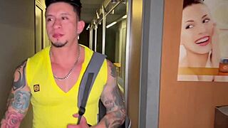 Favio Passionately Licks Freddy's Tattooed Ass