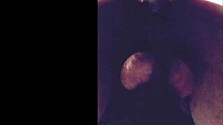 Teenage sissy stretches hole with homemade toy.