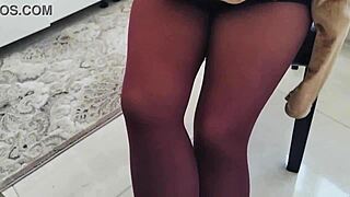 Hot Ass Teen Striptease in Pantyhose