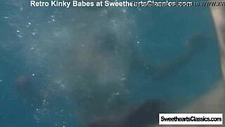 lesbian swimming team remastered in garden 😍