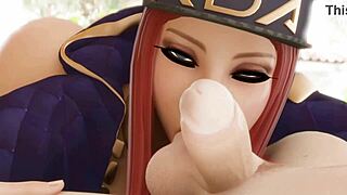 i fucked akali's perfect body hard in hentai