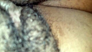 Hard Clit Rubbing on Creamy Ebony Hole