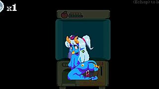 i flip the witch pixel game ep 2, using a huge sextoy on that big monster girl