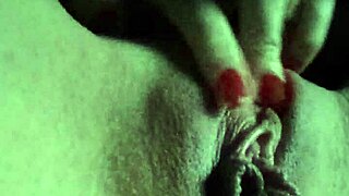 I squeeze my sensitive clitoris after getting fucked