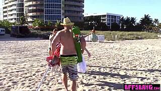 naughty bisexual teen 18+ bffs love to ride on big cock with tattoos and small tits