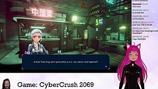 vtuber lewdneko plays naughty cybercrush 2069 part 1 😈