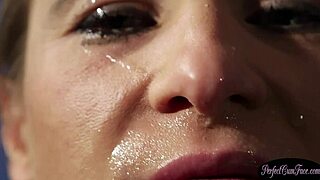 British Milf Gets Facial After Blowjob!