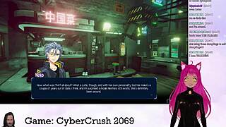 vtuber lewdneko plays naughty cybercrush 2069 part 1 😈