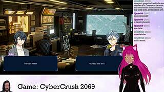 vtuber lewdneko plays naughty cybercrush 2069 part 1 😈
