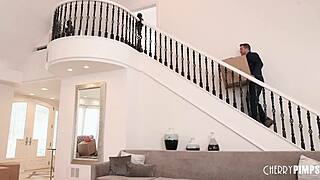 Vanessa Sky, that sexy Latina with real tits, satisfies foot lover Ramon Nomar.