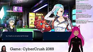 vtuber lewdneko plays naughty cybercrush 2069 part 1 😈