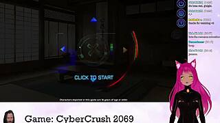 vtuber lewdneko plays naughty cybercrush 2069 part 1 😈