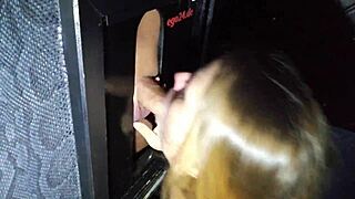 Natascha and Sven Feel Raw Passion at Ego Cinema Gloryhole. Their Outdoor Handjob Sparks Heat.