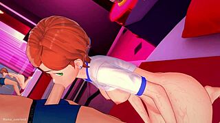 Gwen’s all covered up but still craves more pounding in this wild adult hentai version.