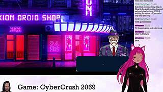 vtuber lewdneko plays naughty cybercrush 2069 part 1 😈