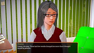 In my new family 434, the milf shows her big tits and ass in this erotic hentai game