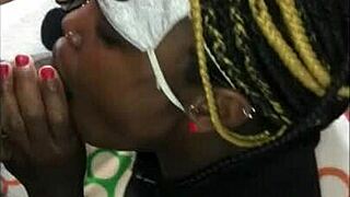 I met this ebony girl online and fucked her