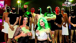 deutsche extreme sperm group sex party with users and creampie teens