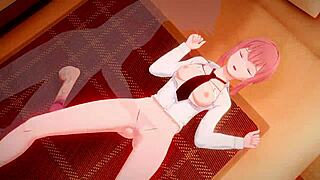 miss makima moans while being penetrated - 3d hentai