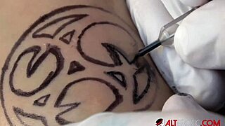 Ever Wonder How Big Tit Babe Mara Martinez Gets Tattooed and Then Fucked Hard in Missionary?