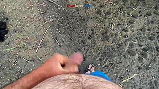 watch this brunette masturbating under a bridge in this homemade hentai-inspired scene.