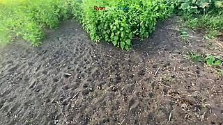 watch this brunette masturbating under a bridge in this homemade hentai-inspired scene.