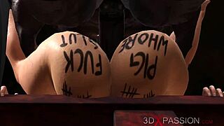 Blonde Anal Whore Craves Black Cock in Booty Hole