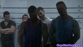 muscular hunks in gay orgy blow and suck cocks