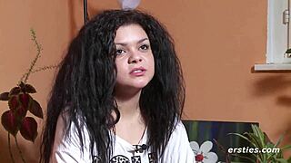 Passionate German-Brazilian Babe Masturbates Wildly on Camera! What a Show!