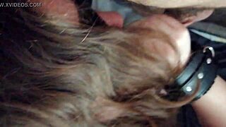 Young 18+ Performs Blind Blowjob With Intense Sucking And Swallowing