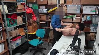 Female Cop Stripper in First Time Hardcore Teen Action with Petite Suspect