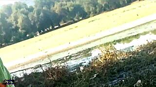 blowjob at the lake in public with friends 😜