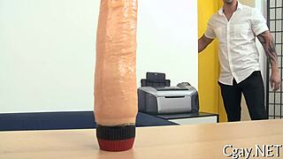 Brawny gay studs in hardcore pounding action