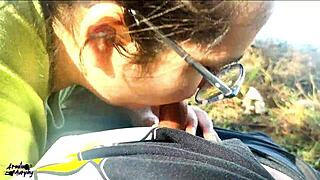 blowjob at the lake in public with friends 😜