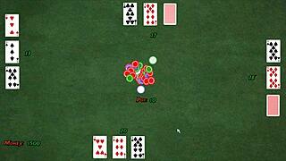 Nasty city hentai episode 2 intense strip poker leads to gloryhole footjob and massive bukkake cumshot