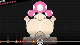 Toadette banged on beach in hentai