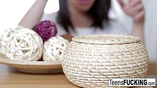 Izi, that european teen gets hardcore fucking with cumshot