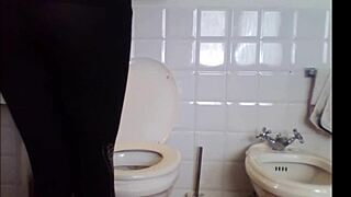 A smoking hot brunette babe poses in a skirt.