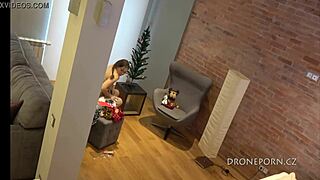 Nudist Christmas tree sparks curiosity at Czech beach with hidden cam