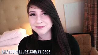 Horny Aphia Demieux Masturbates While Sucking Cock