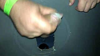 Guy Visits Swing House To Jerk Off Through Glory Hole