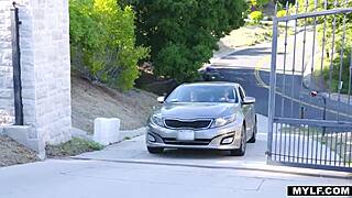 Busty milf rides young 18+ stud naked