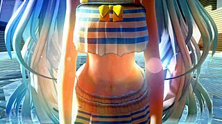 Miku gets wet in pool photoshoot 😏