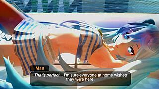 Miku gets wet in pool photoshoot 😏