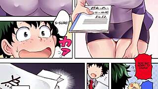 regresa la mam� de bakugo para una follada final