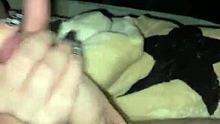 Best Friend's MILF Girlfriend Jerks My Cock in Homemade Video