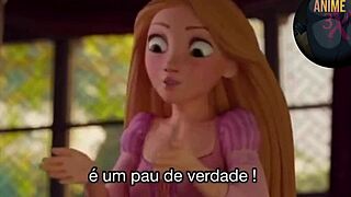 teen disney star elsa loses virginity in wild bent-over creampie scene