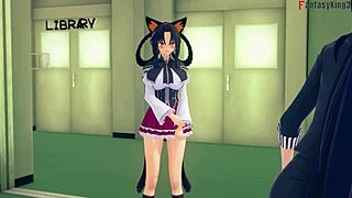 Surprised Akeno in HS DxD NTR Madness 7 Full Movie